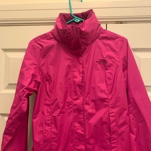 North Face Hot Pink Rain-jacket/wind jacket size small